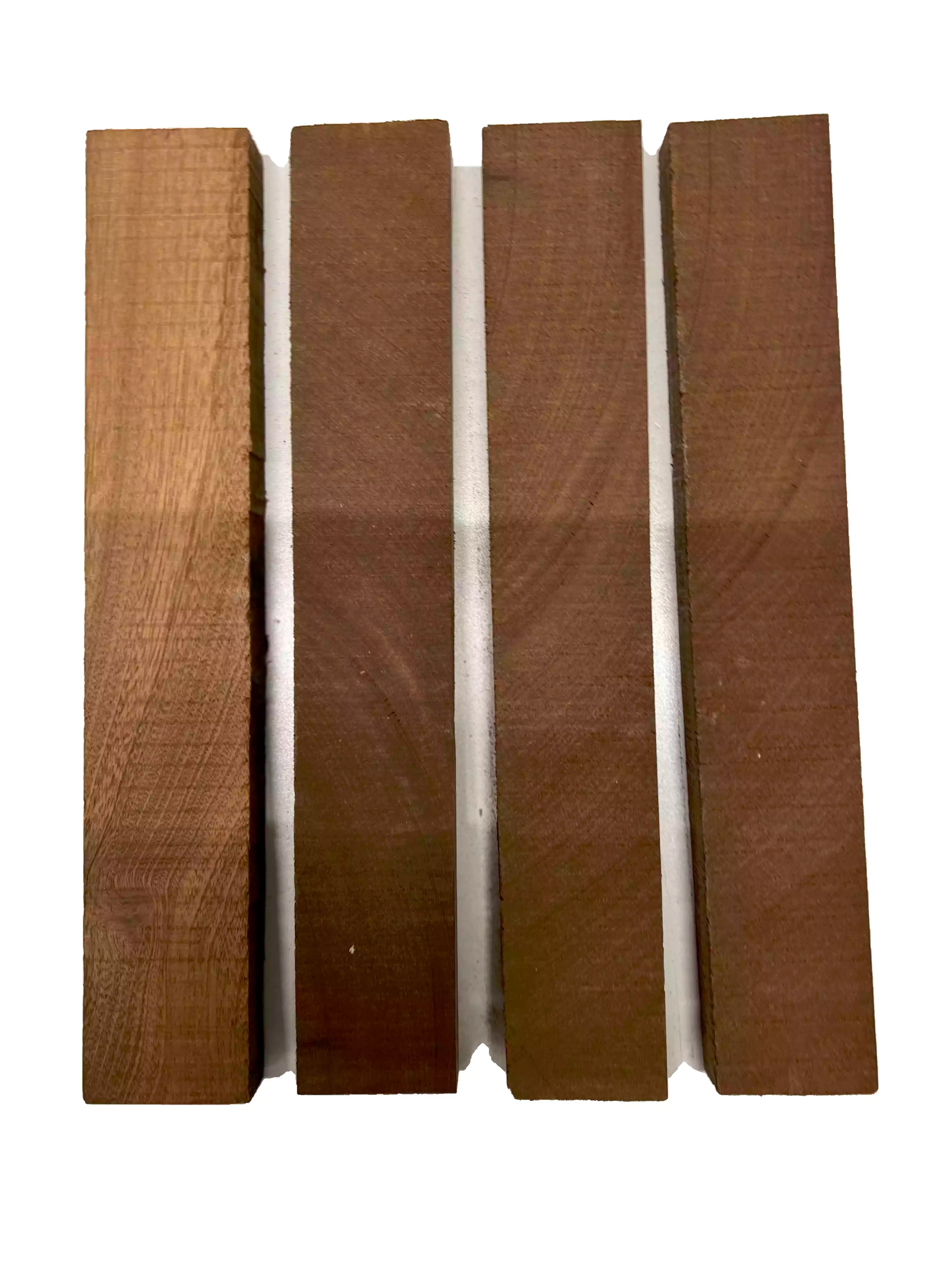 Pack of 4, Sapele Thin Stock Three Dimensional Lumber Board 12" x 2" x 3/4" #08 - Exotic Wood Zone - Buy online Across USA 