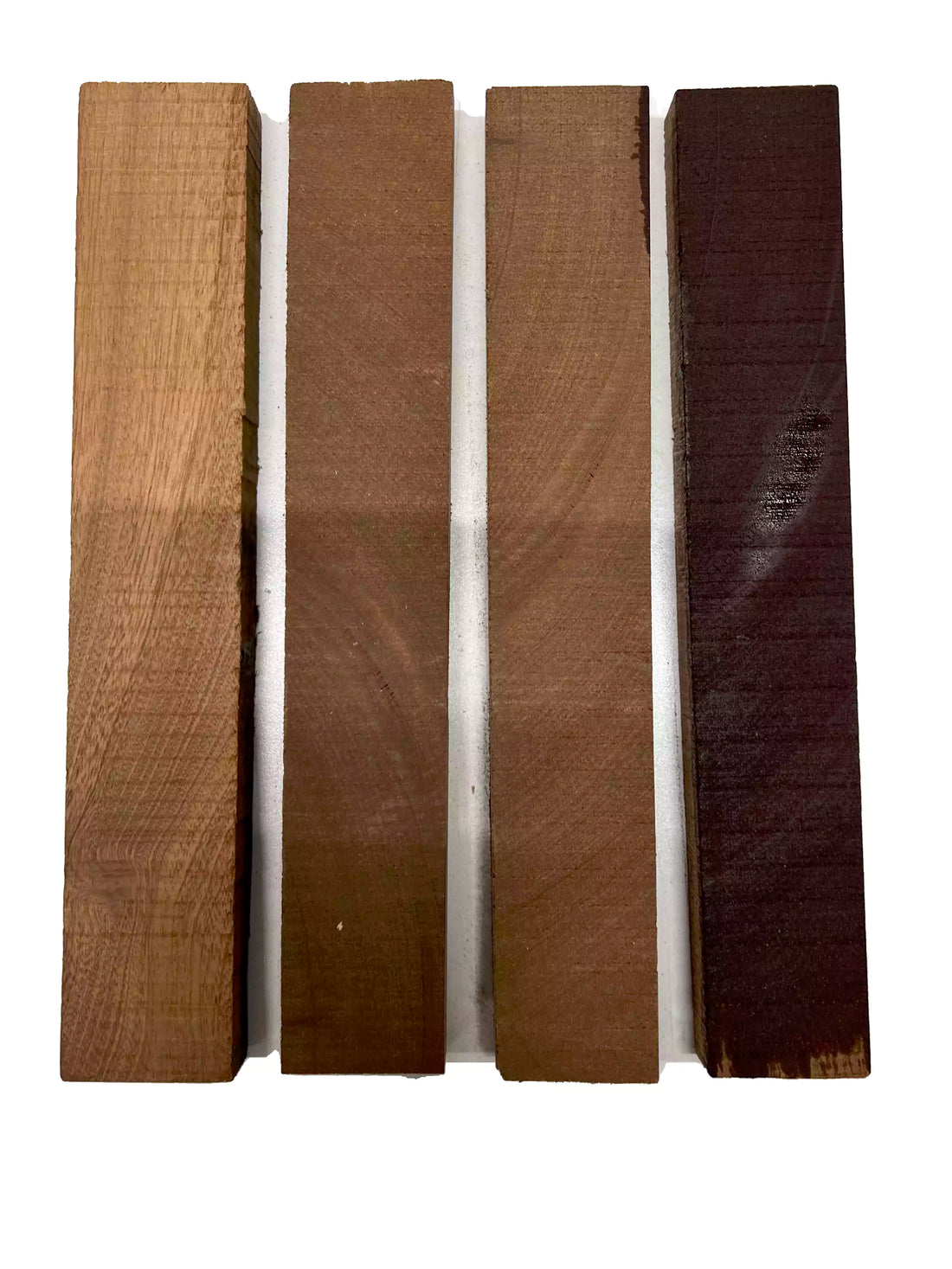 Pack of 4, Sapele Thin Stock Three Dimensional Lumber Board 12&quot; x 2&quot; x 3/4&quot; 