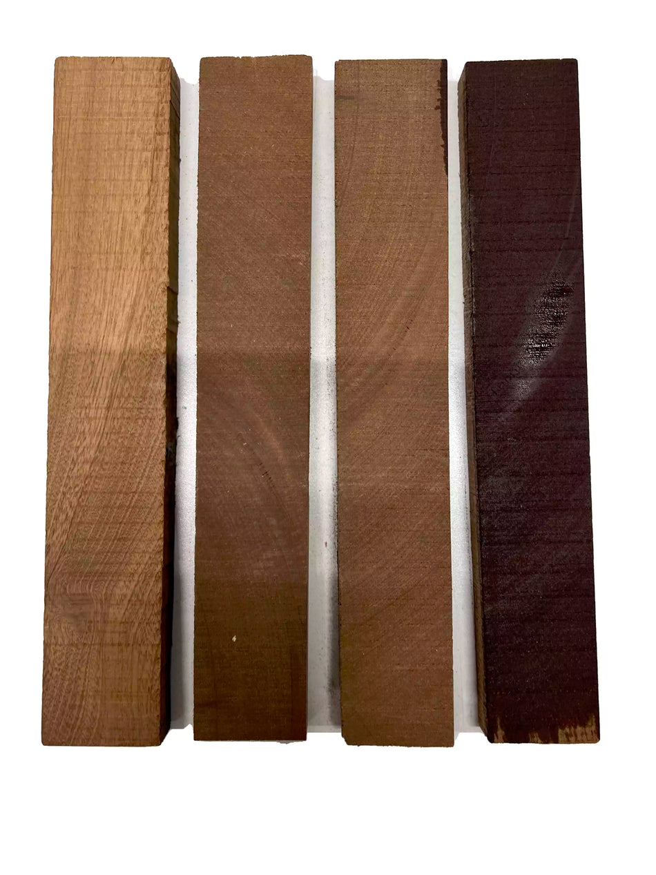 Pack of 4, Sapele Thin Stock Three Dimensional Lumber Board 12" x 2" x 3/4" #08 - Exotic Wood Zone - Buy online Across USA 