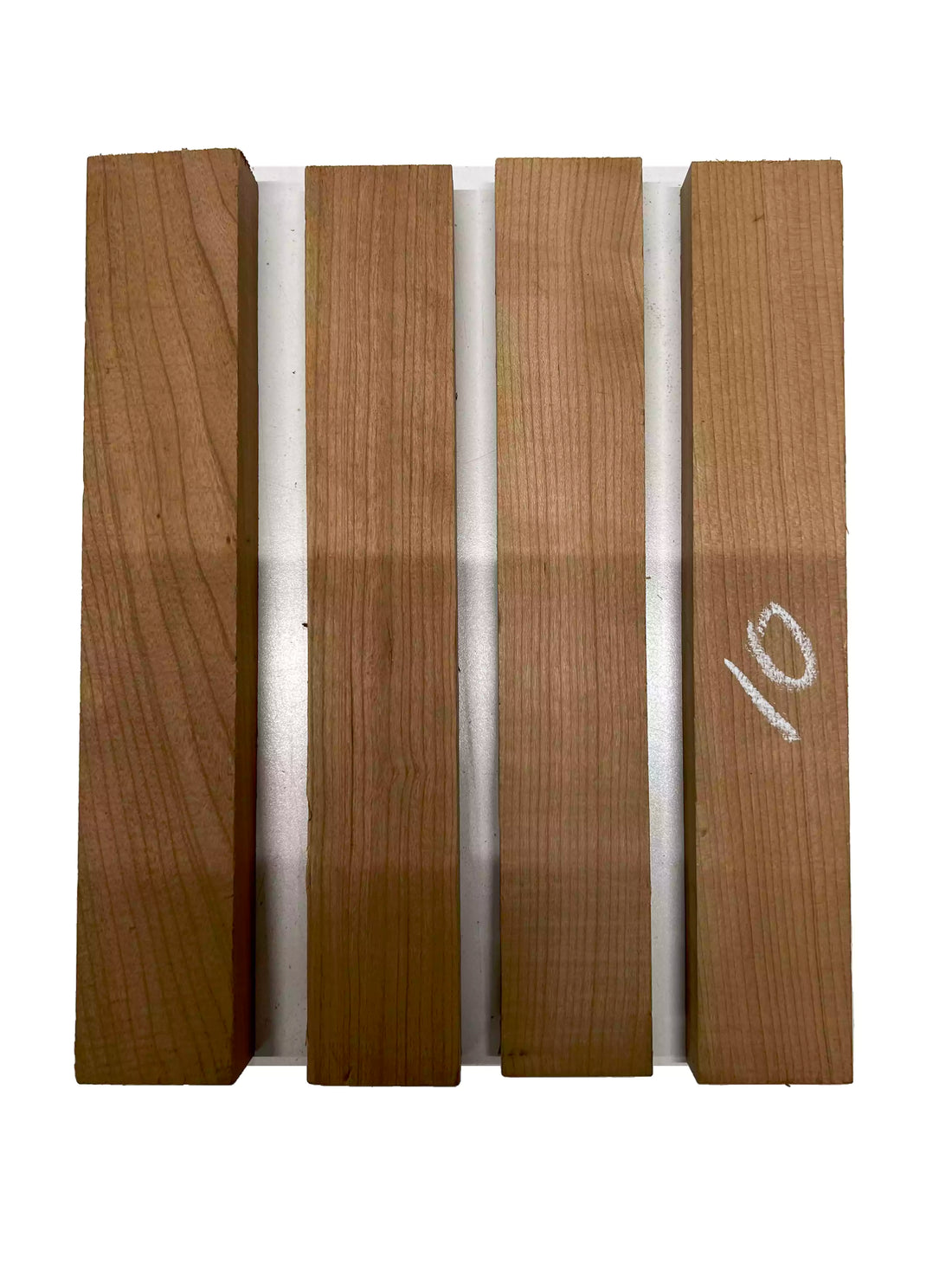 Pack of 4, Cherry Thin Stock Three Dimensional Lumber Board 12&quot; x 2&quot; x 3/4&quot; 