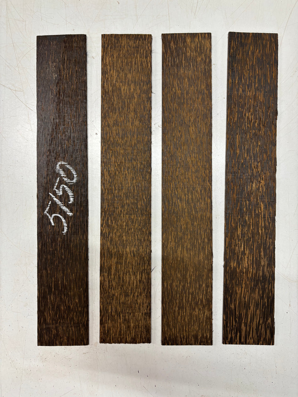 4 Pack, Black Palm Thin Stock Lumber 18" x 3" x 1/8" #5150