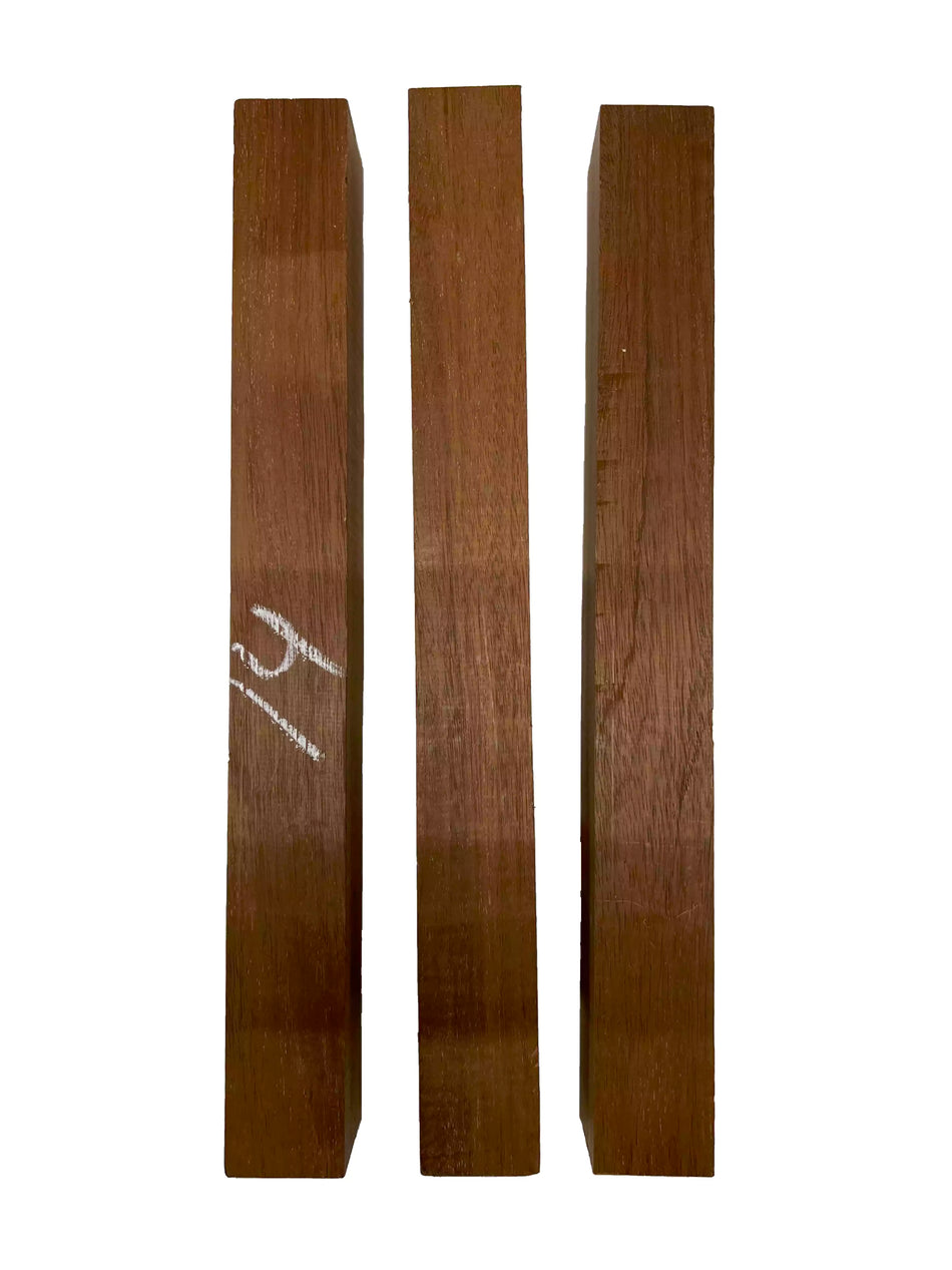 Pack of 3, Genuine Mahogany Turning Wood Blanks 15" x 1-3/4" x 2" #14 - Exotic Wood Zone - Buy online Across USA 