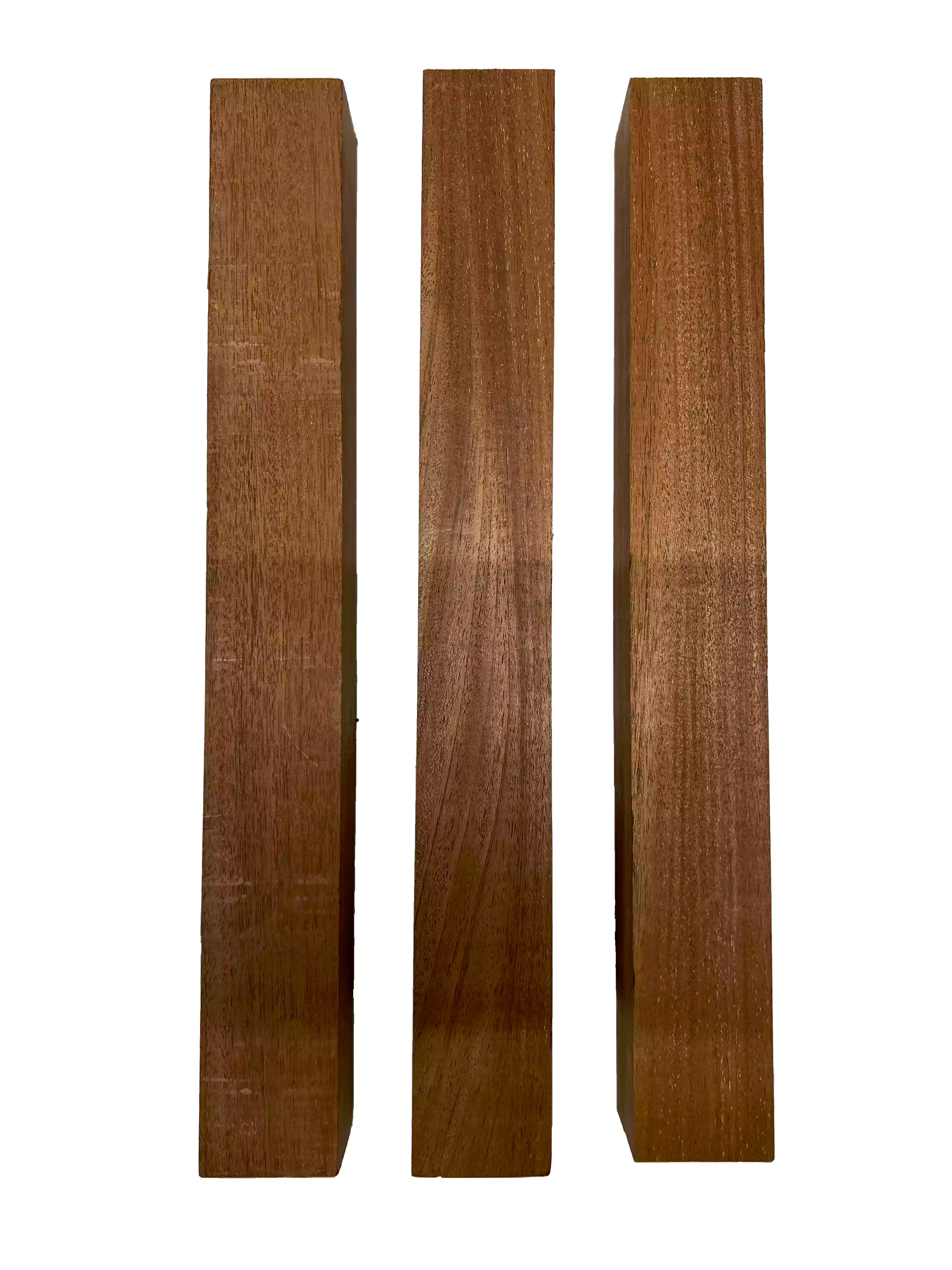 Pack of 3, Genuine Mahogany Turning Wood Blanks 15" x 1-3/4" x 2" #14 - Exotic Wood Zone - Buy online Across USA 