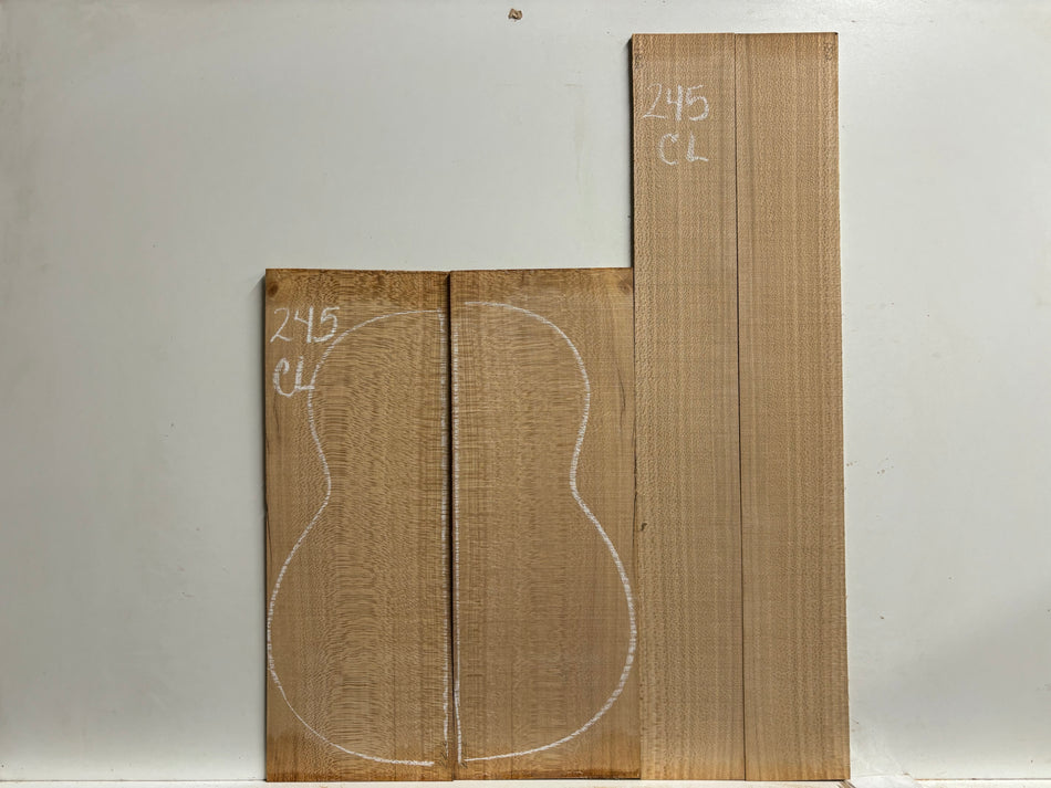 Juego de fondo y aros de guitarra de grado AAAA Dreadnought de palisandro de la India Oriental #61 