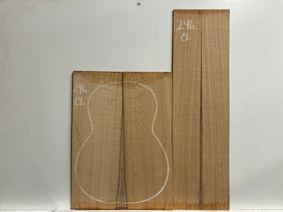 Juego de fondo y aros de guitarra de grado AAAA Dreadnought de palisandro de la India Oriental #61 