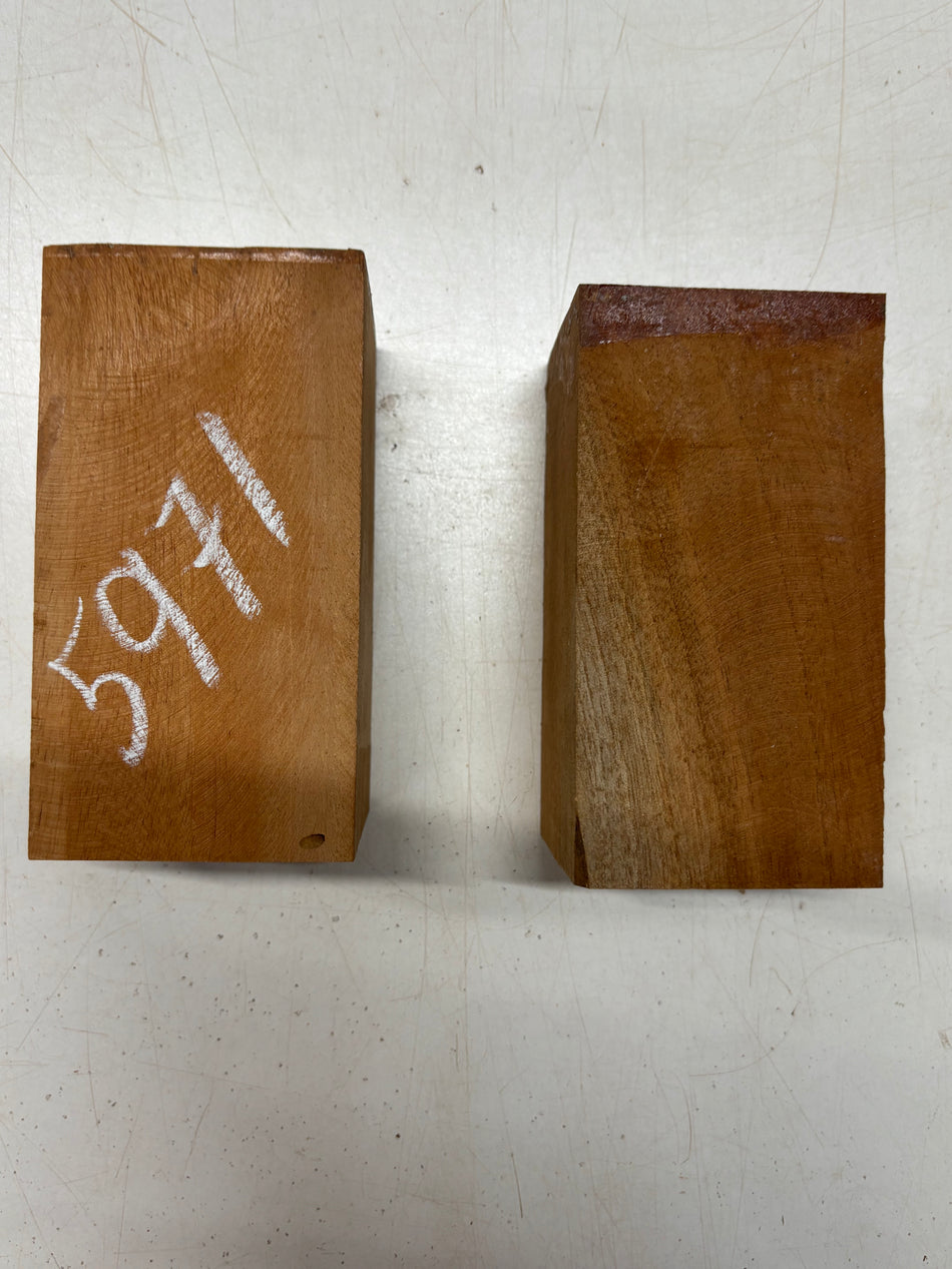 2 Pack, Mahogany Pepper Mill Blanks 5-7/8"x3"x3"#5971