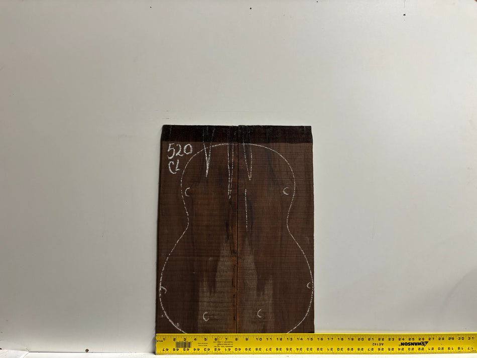 Juego de fondo y aros de guitarra de grado AAAA Dreadnought de palisandro de la India Oriental #61 