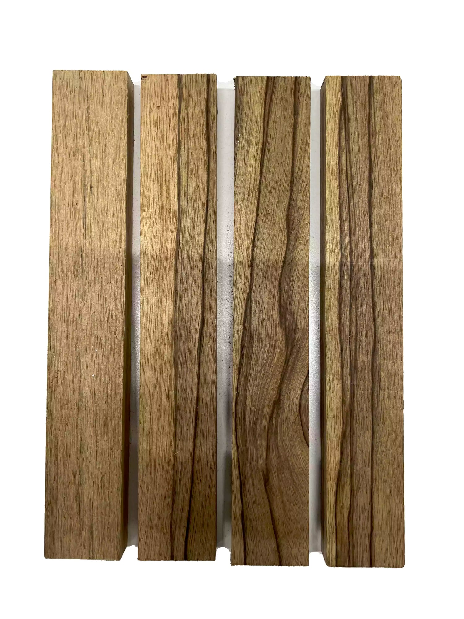 Pack of 4, Black Limba Thin Stock Three Dimensional Lumber Board 12&quot; x 2&quot; x 3/4&quot; 