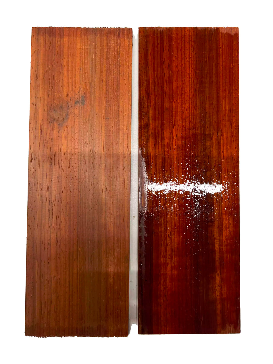 Pack of 2, Padauk Thin Stock Three Dimensional Lumber Board 12" x 4" x 1/4" #30 - Exotic Wood Zone - Buy online Across USA 