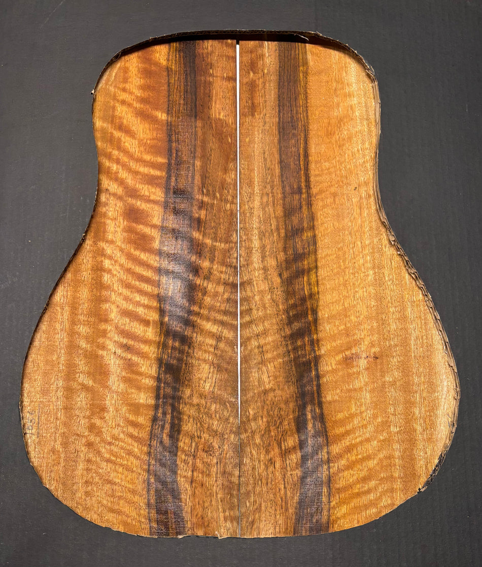 Flame Chocolate Mango Classical Guitar Back and Side Set #1002