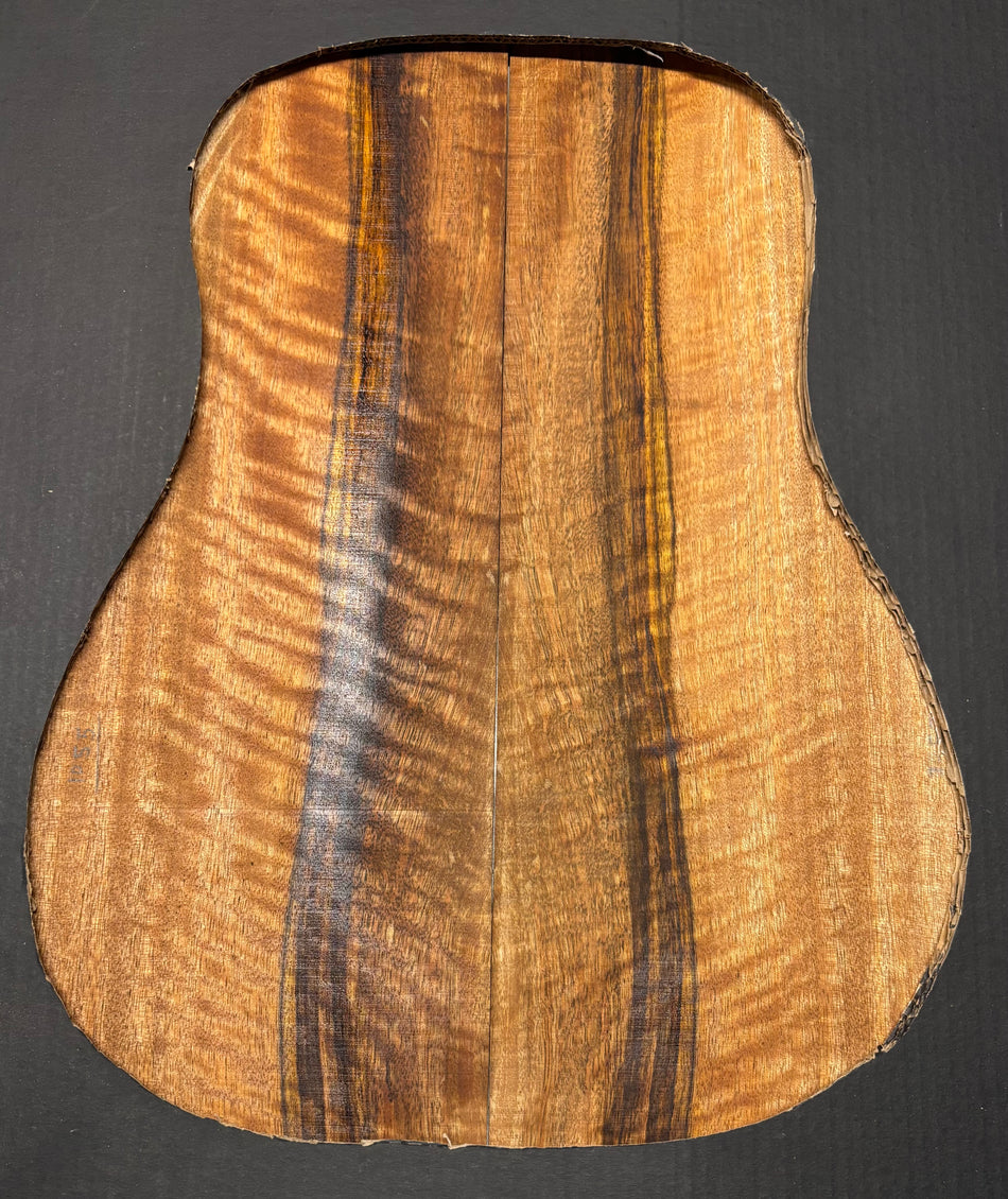 Flame Chocolate Mango Classical Guitar Back and Side Set #1003