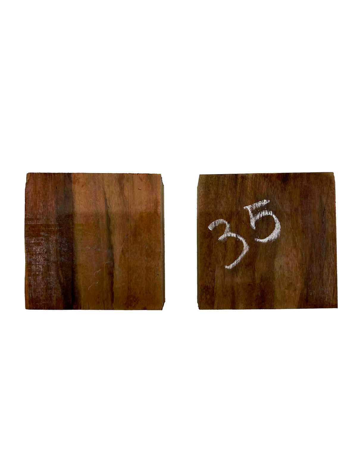 Pack of 2, Jobillo Hardwood Bowl Turning Square Wood Blanks 4" x 4" x 2" #35 - Exotic Wood Zone - Buy online Across USA 