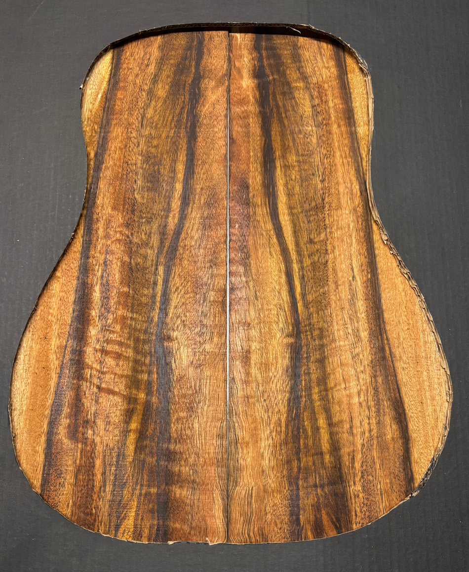 Flame Chocolate Mango Classical Guitar Back and Side Set #1004