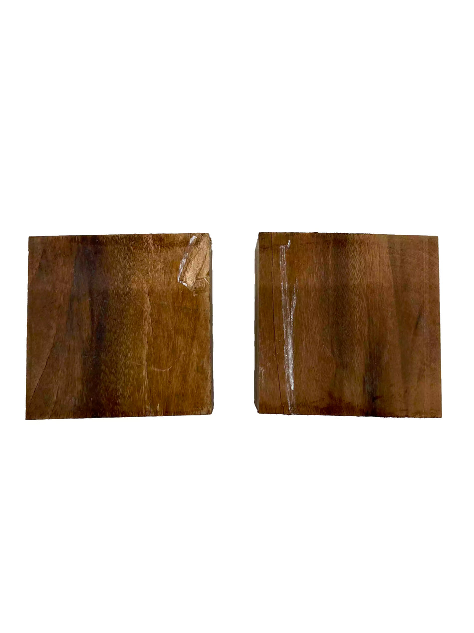 Pack of 2, Jobillo Hardwood Bowl Turning Square Wood Blanks 4" x 4" x 2" #35 - Exotic Wood Zone - Buy online Across USA 