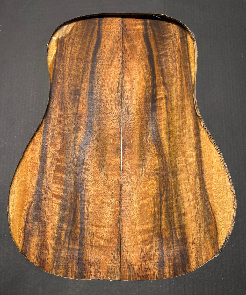 Flame Chocolate Mango Classical Guitar Back and Side Set #1005