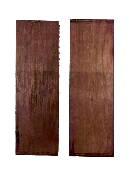 Pack of 2, Purpleheart Thin Stock Three Dimensional Lumber Board 12&quot; x 4&quot; x 3/4&quot; 