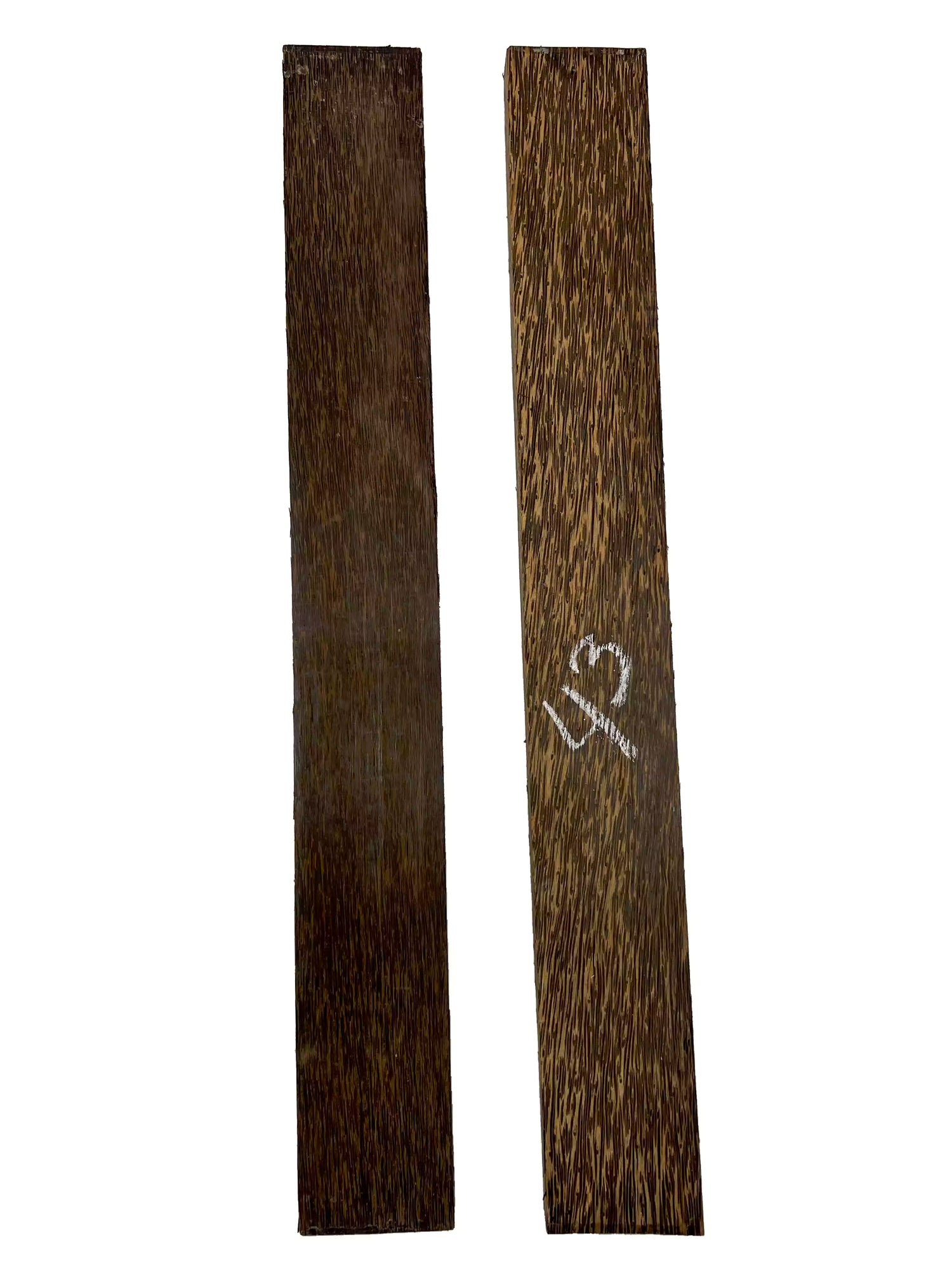 Pack of 2, Black Palm Electric/Bass Guitar Wood Neck Blanks 24&quot; x 3&quot; x 2&quot; 