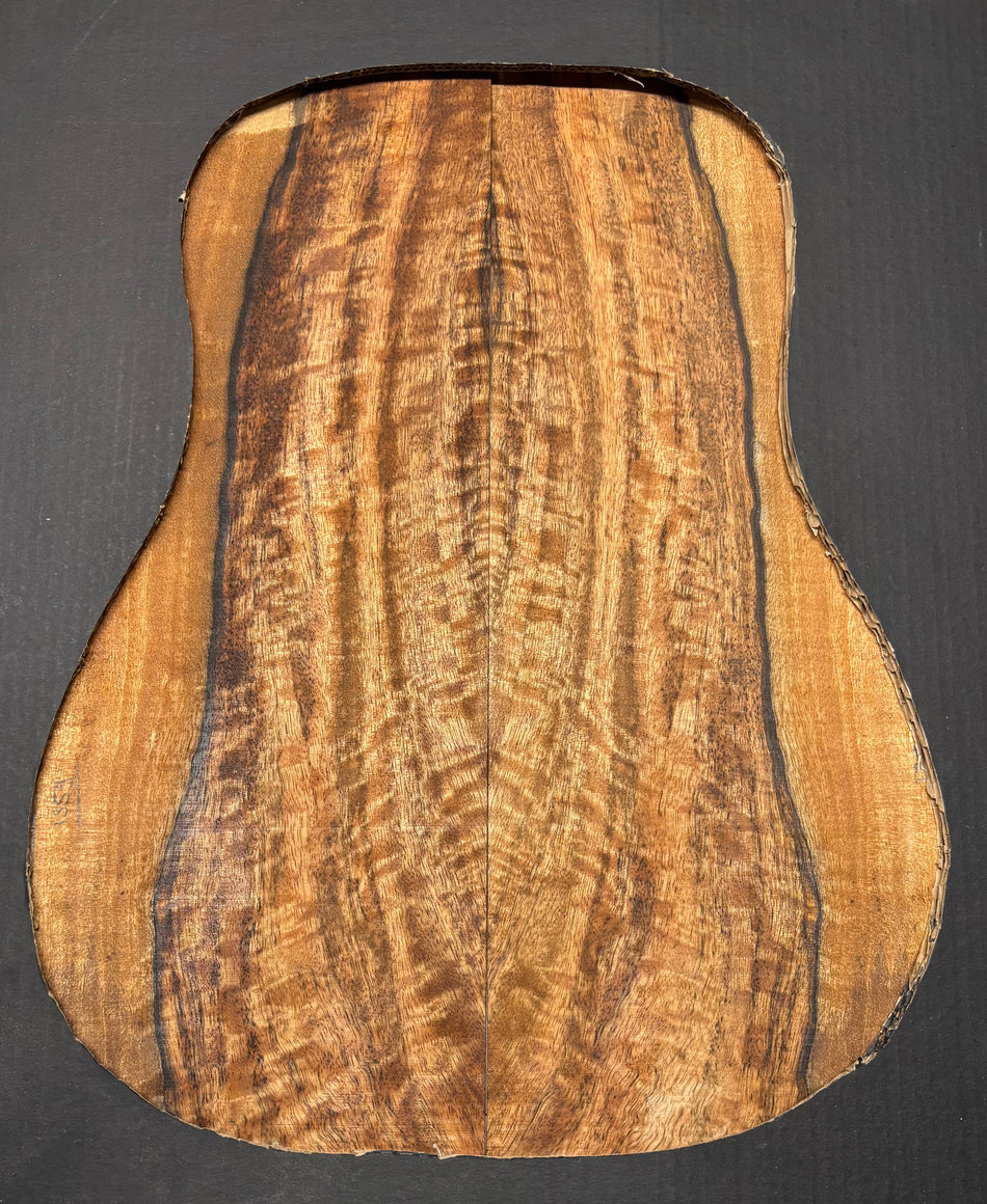 Flame Chocolate Mango Classical Guitar Back and Side Set #1008