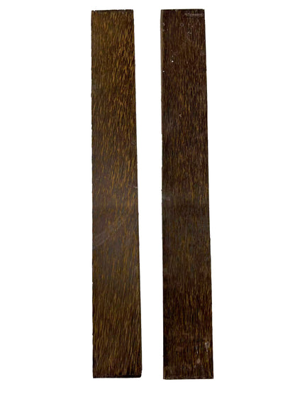 Pack of 2, Black Palm Electric/Bass Guitar Wood Neck Blanks 24&quot; x 3&quot; x 2&quot; 