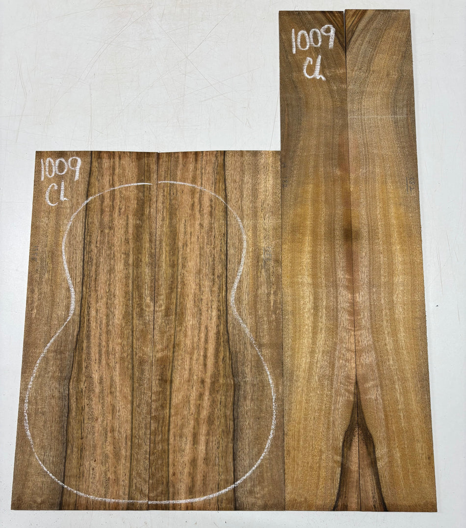 Flame Chocolate Mango Classical Guitar Back and Side Set #1009