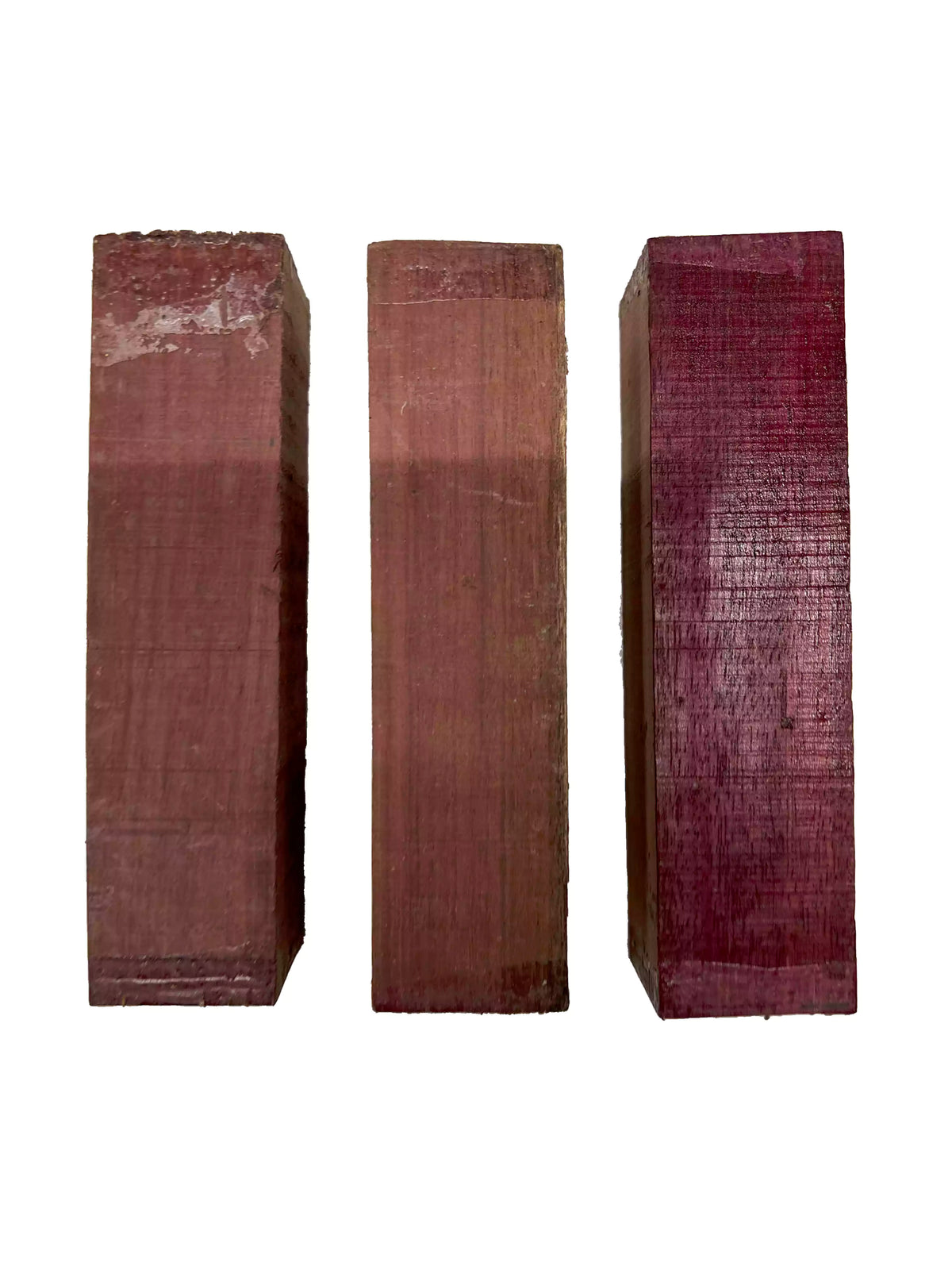 Pack of 3, Purpleheart Hardwood Turning Square Wood Blanks 6" x 1-1/2" x 1-1/2" #47 - Exotic Wood Zone - Buy online Across USA 