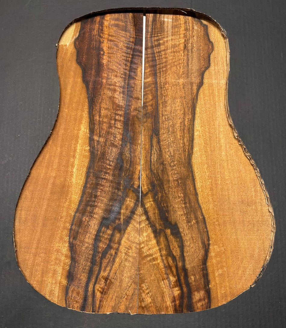 Flame Chocolate Mango Classical Guitar Back and Side Set #1012