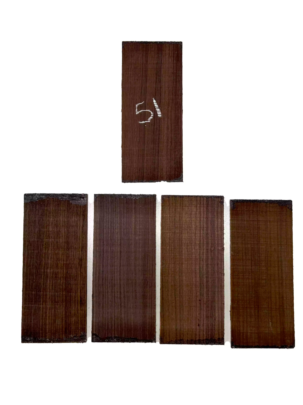 Pack of 5, East Indian Rosewood Electric/Bass Guitar Headplates 9" x 4" x 1/8" #51 - Exotic Wood Zone - Buy online Across USA 