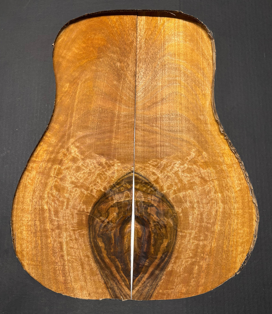 Flame Chocolate Mango Classical Guitar Back and Side Set #1013