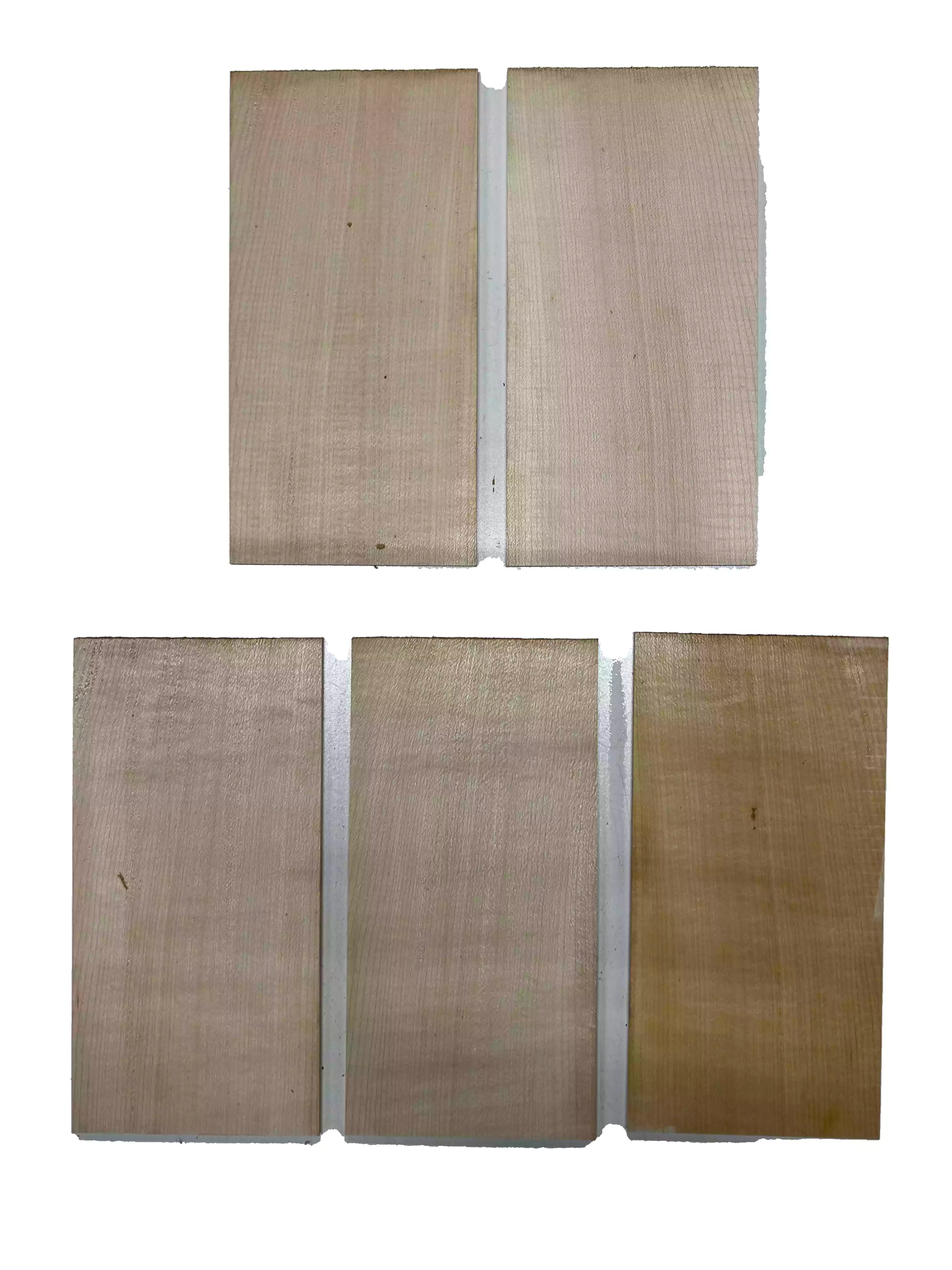 Pack of 5, Hard Maple Guitar Wood Head Plate Blanks Luthier Tonewood 8&quot;x4&quot;x1/8&quot; 
