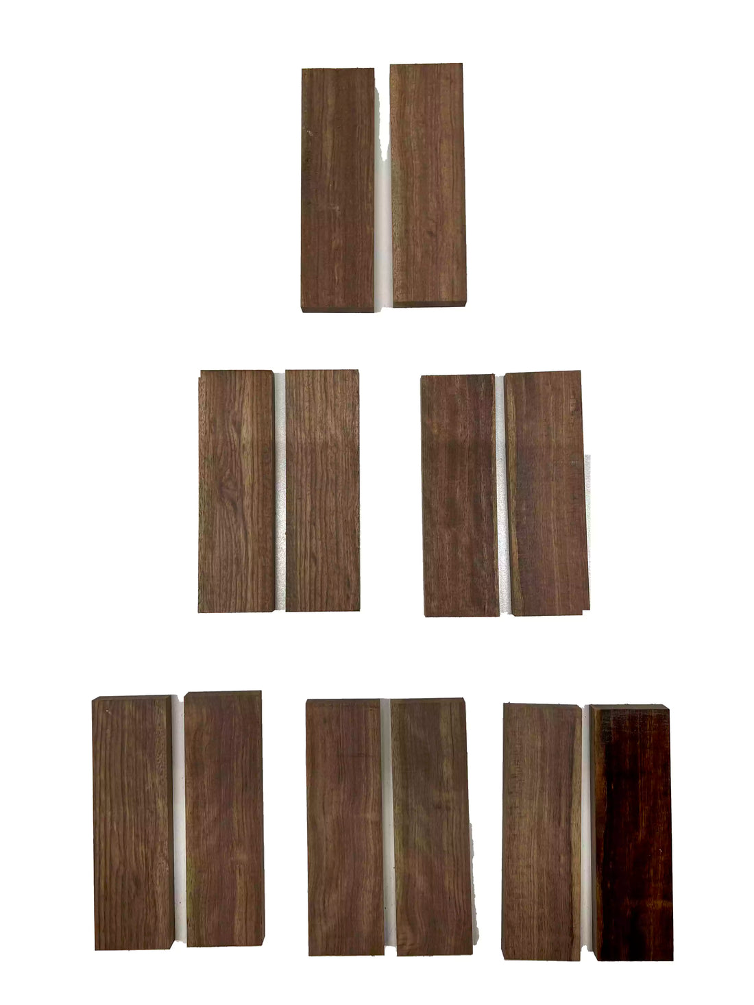 Pack of 12, Chechen Kinfe Turning Wood Blanks 5&quot;x1-1/2&quot;x3/8&quot; 