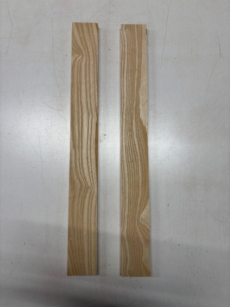 2 Pack, White Ash Thin Stock Lumber 25"x2-3/4"x3/4"#6014