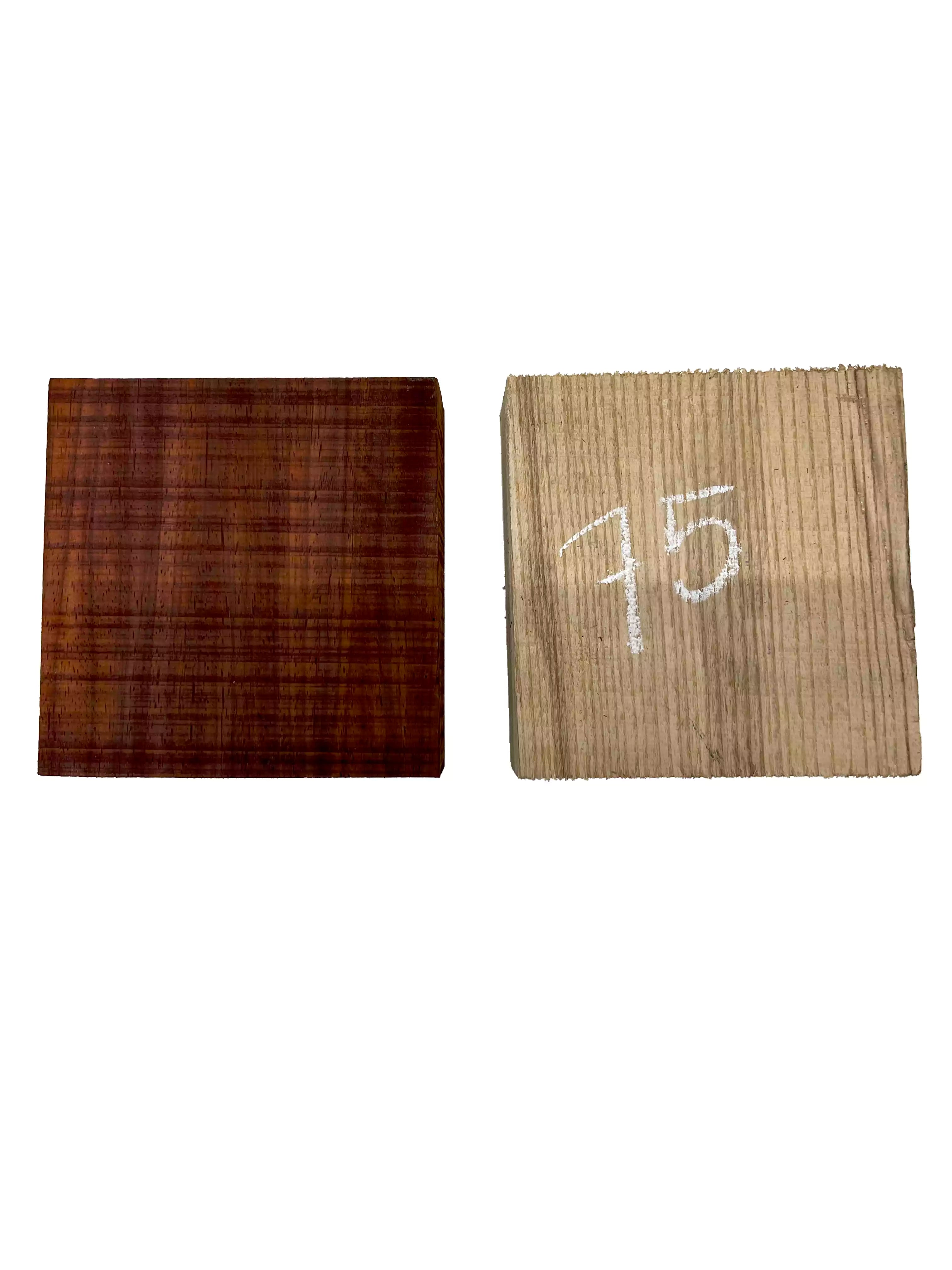 Pack of 2, White Ash+Padauk Hardwood Bowl Turning Wood Blanks 6"x6"x2" #75 - Exotic Wood Zone - Buy online Across USA 