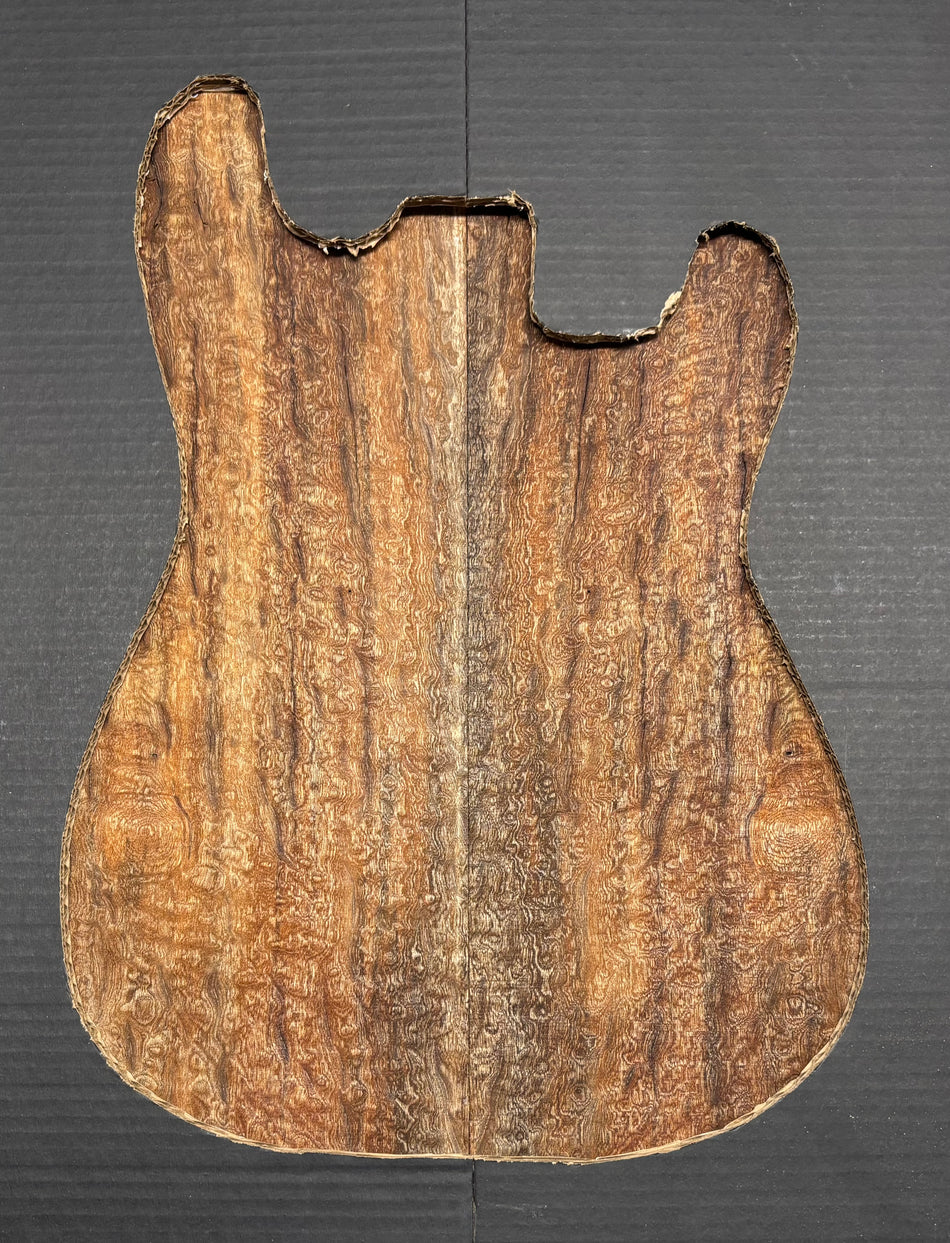 Quilted Sapele Guitar Drop Top - 21-1/2" x 7-1/4" x 3/8" #505