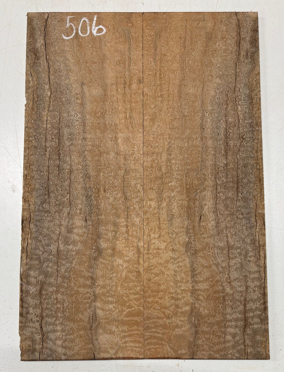 Quilted Sapele Guitar Drop Top - 21-1/2" x 7-1/4" x 3/8" #506