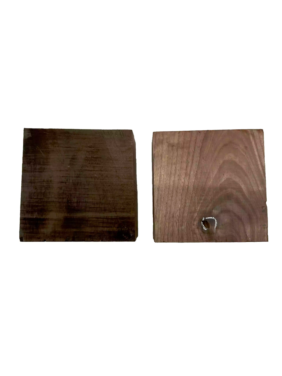 Pack of 2, Black Walnut Hardwood Bowl Turning Wood Blanks 6"x6"x3" #78 - Exotic Wood Zone - Buy online Across USA 