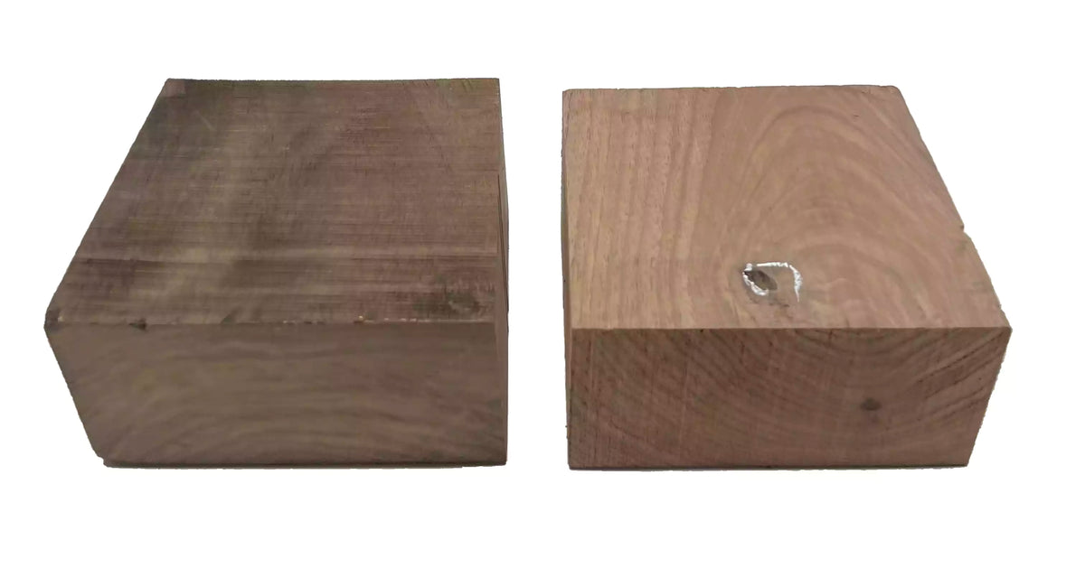 Pack of 2, Black Walnut Hardwood Bowl Turning Wood Blanks 6"x6"x3" #78 - Exotic Wood Zone - Buy online Across USA 