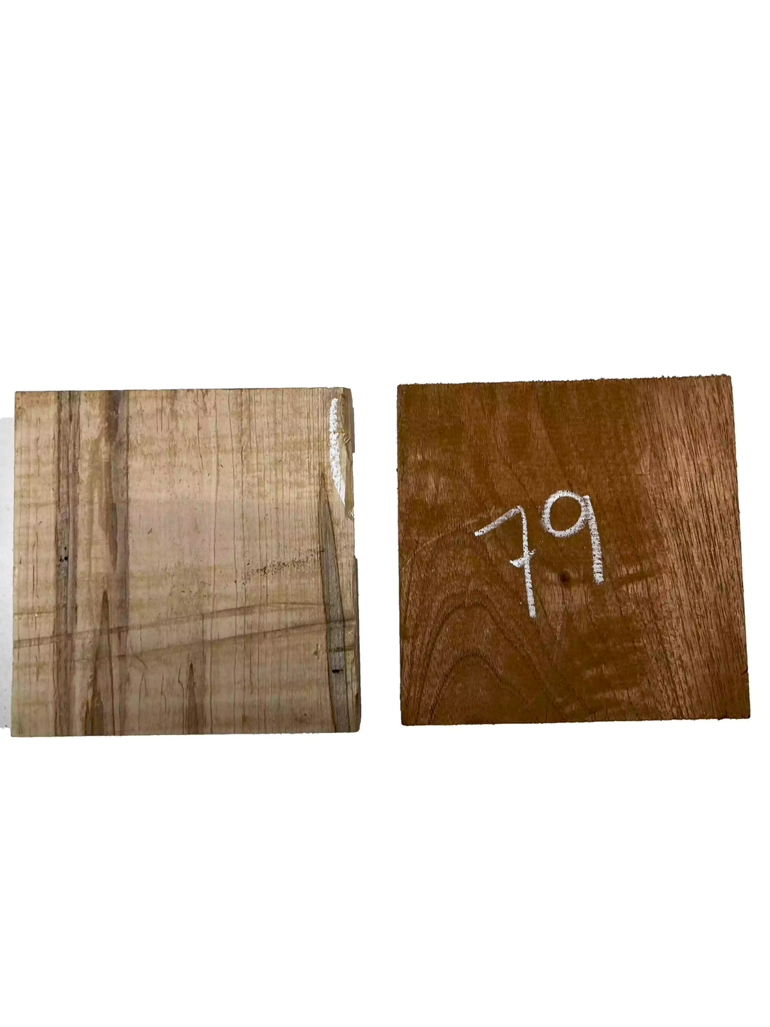 Pack of 2, Spanish Cedar+Ambrosia Maple Hardwood Bowl Turning Wood Blanks 8&quot;x8&quot;x2&quot; 