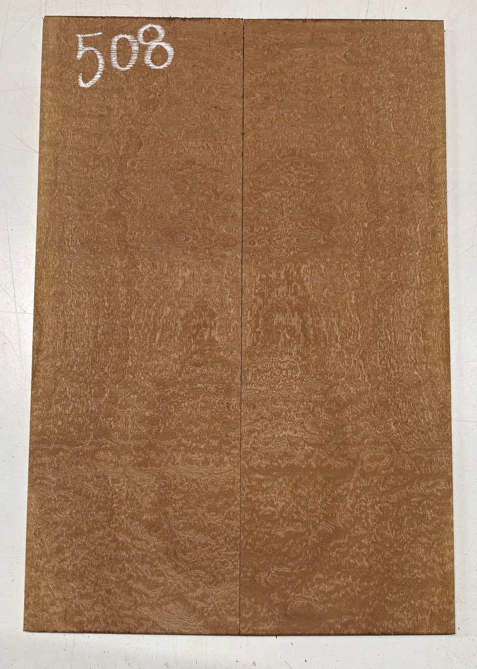 Quilted Sapele Guitar Drop Top - 21-1/2" x 7-1/4" x 3/8" #508