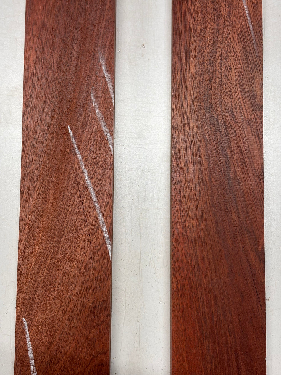 2 Pack, Bloodwood Guitar Neck Blanks 22"x3"x7/8"#6026