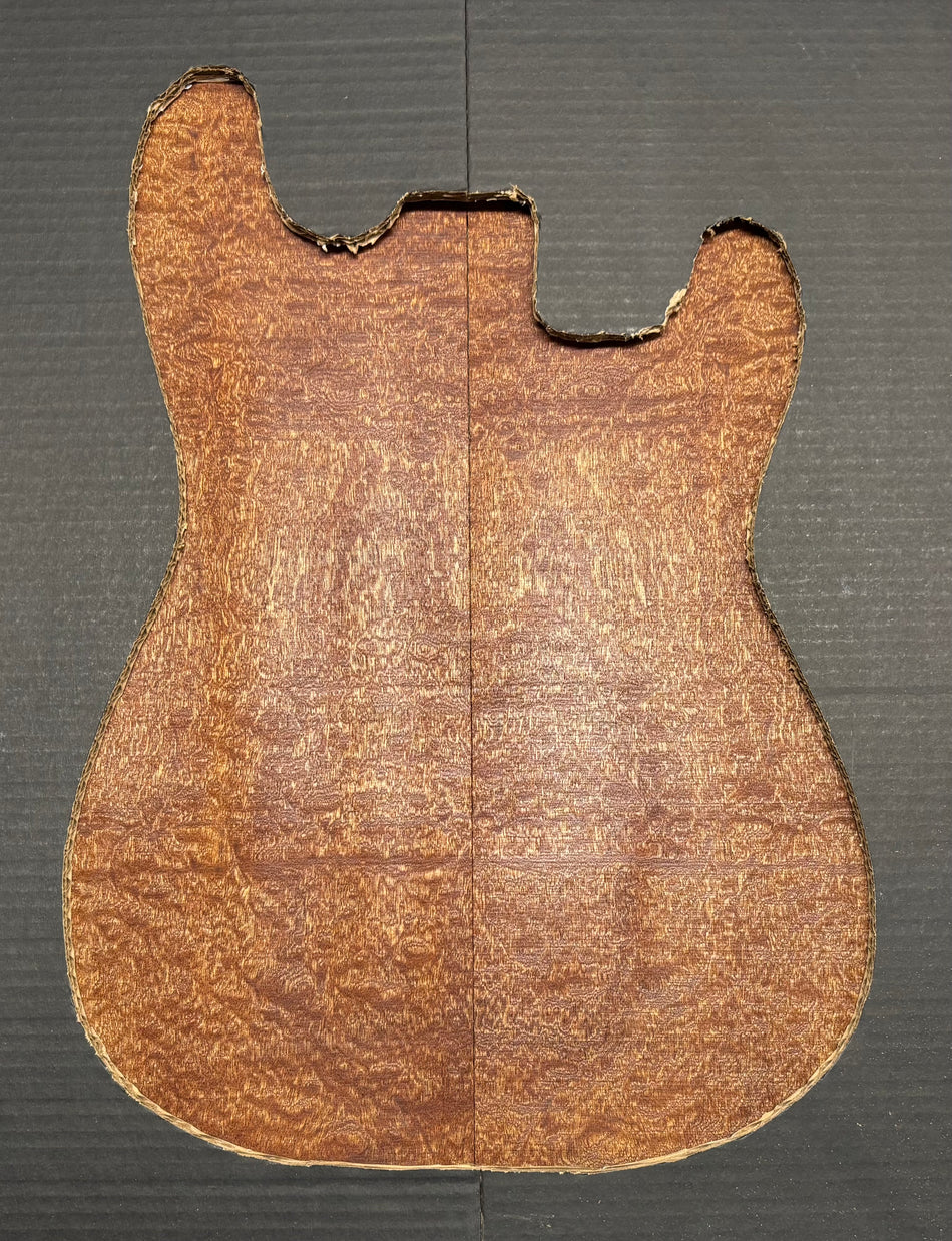 Quilted Sapele Guitar Drop Top - 21-1/2" x 7-1/4" x 3/8" #508