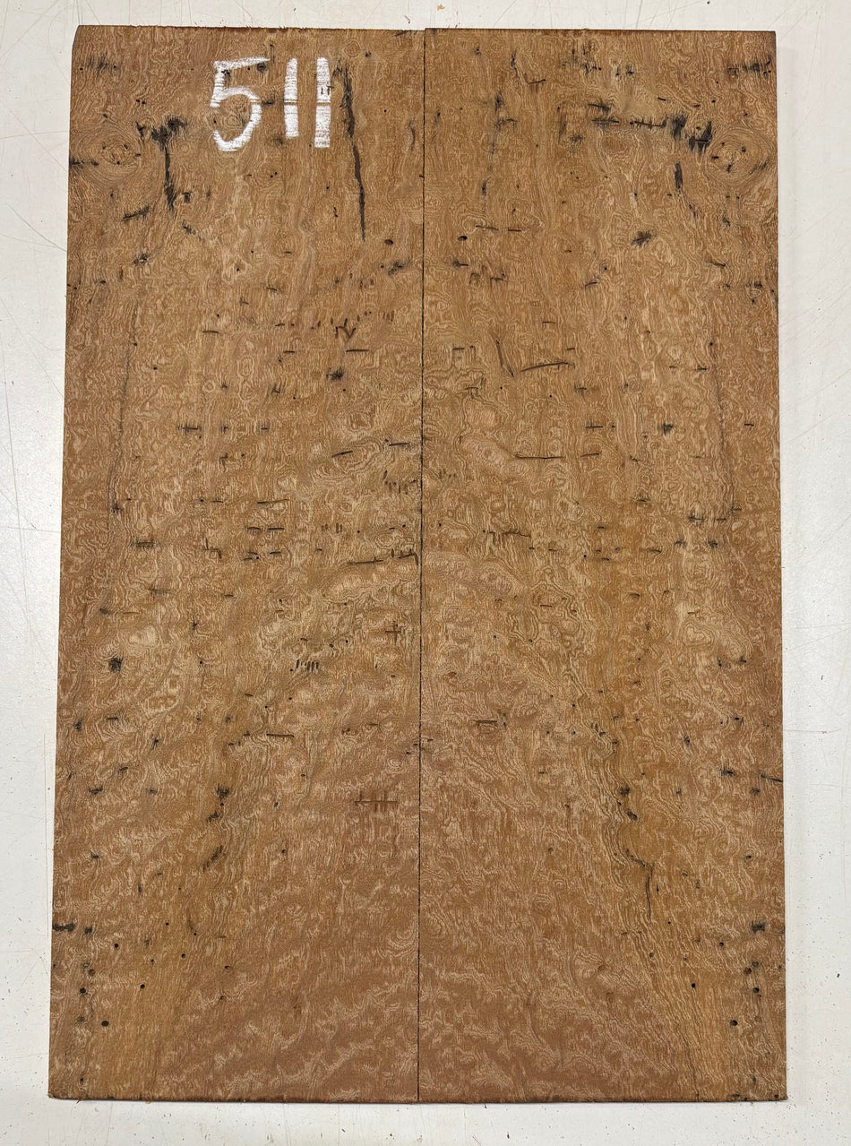 Quilted Sapele Guitar Drop Top - 21-1/2" x 7-1/4" x 3/8" #511