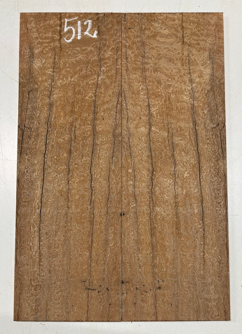 Quilted Sapele Guitar Drop Top - 21-1/2" x 7-1/4" x 3/8" #512