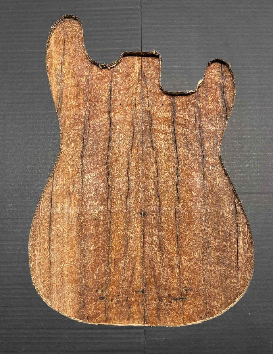 Quilted Sapele Guitar Drop Top - 21-1/2" x 7-1/4" x 3/8" #512