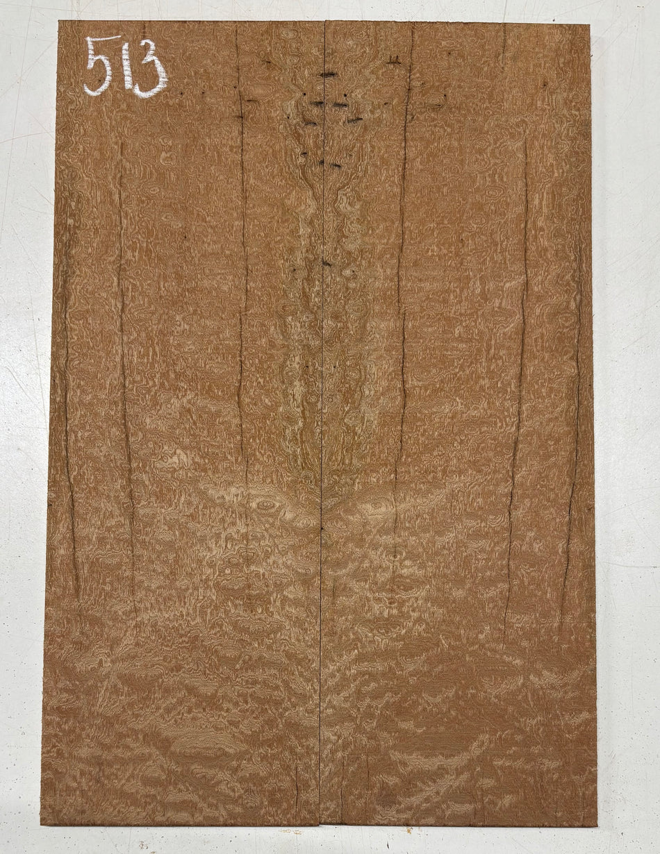 Quilted Sapele Guitar Drop Top - 21-1/2" x 7-1/4" x 3/8" #513