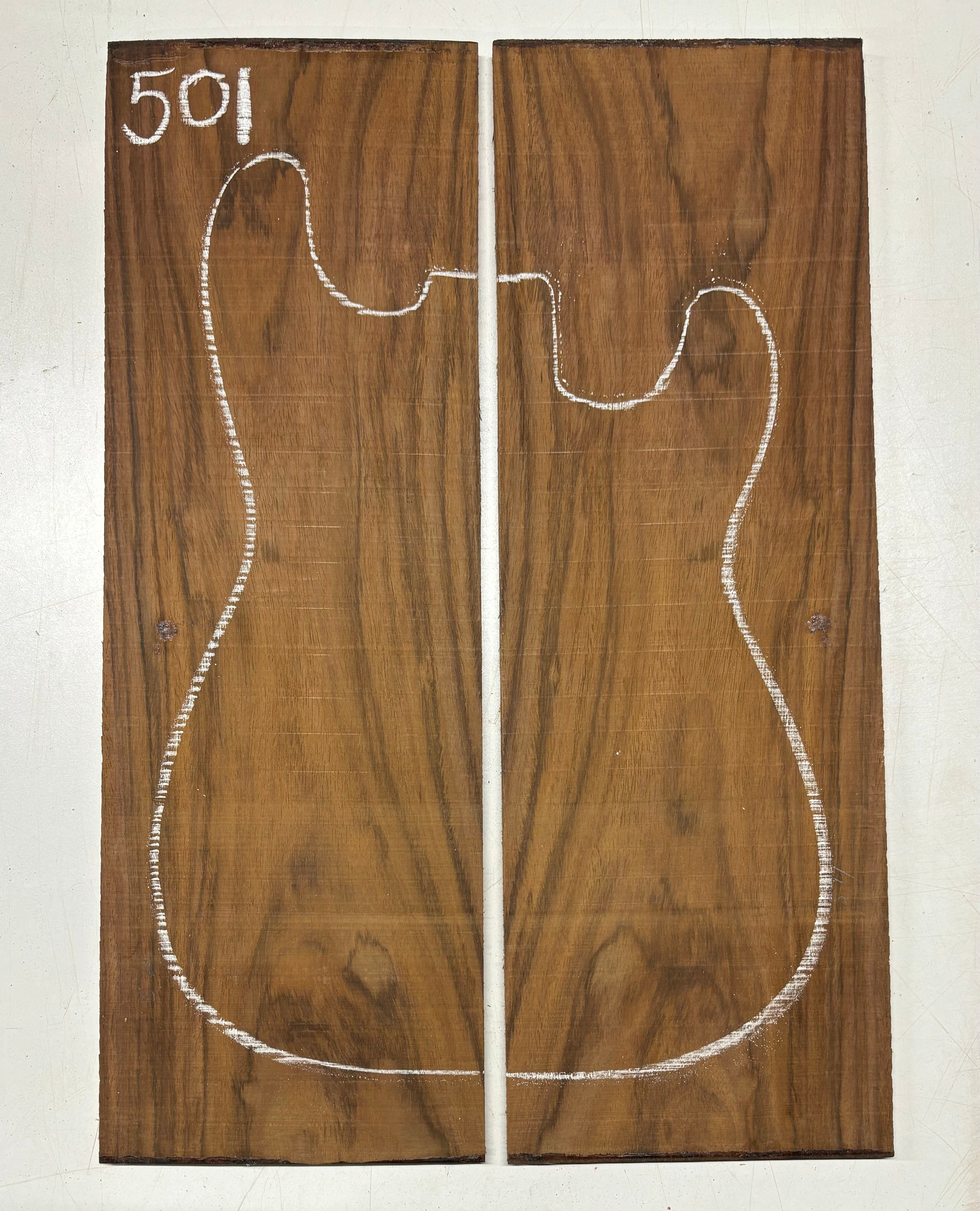 Rare Tiger Striped Rosewood Guitar Drop Top - 22-1/2" x 7-1/4" x 3/8" #501 Exotic Wood Zone 