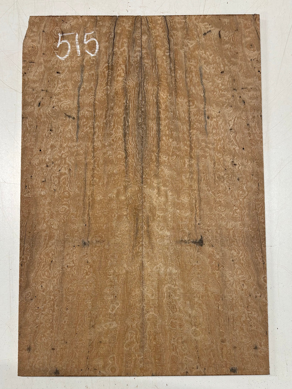 Quilted Sapele Guitar Drop Top - 21-1/2" x 7-1/4" x 3/8" #515