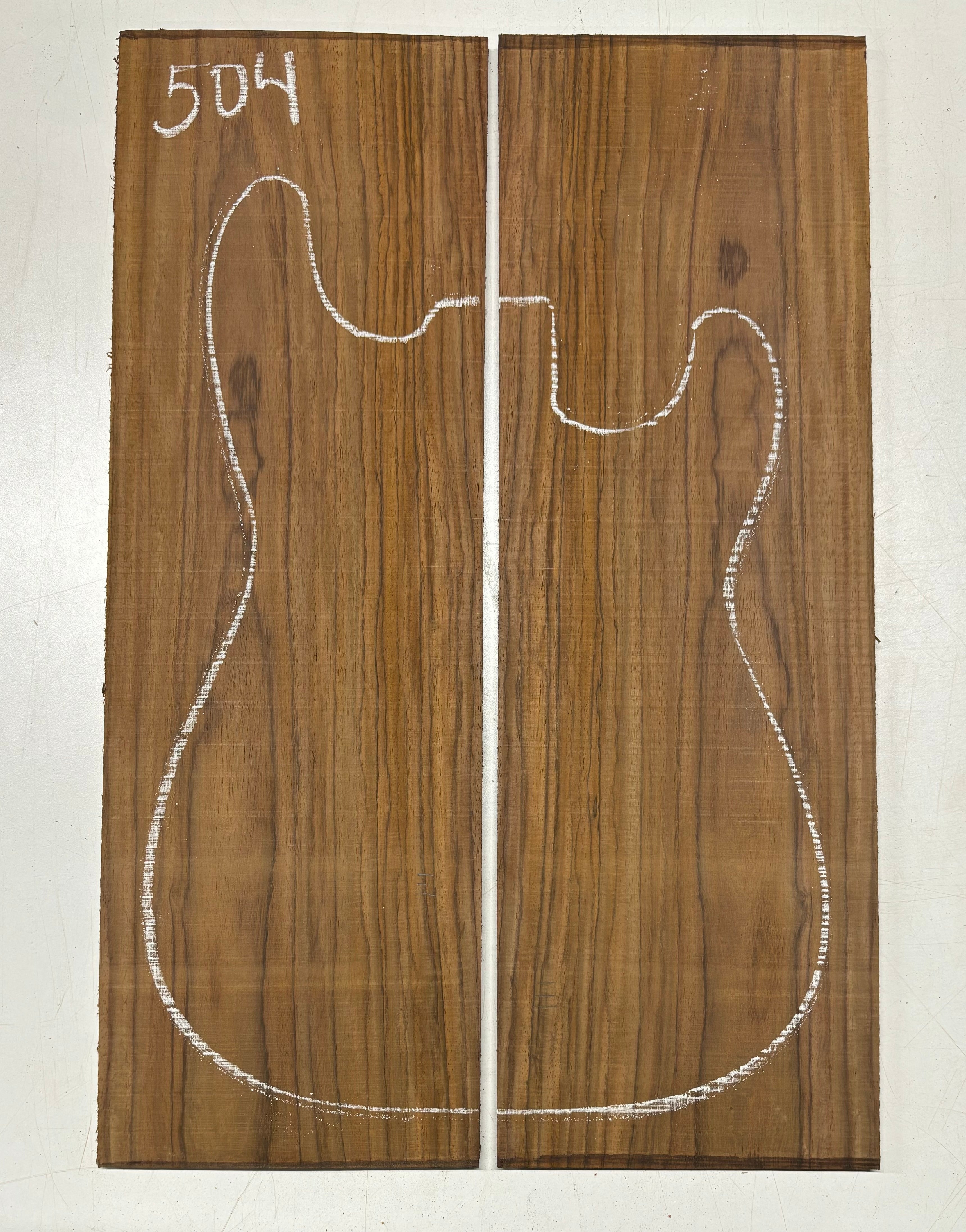 Rare Tiger Striped Rosewood Guitar Drop Top - 22-1/2" x 7-1/4" x 3/8" #504 Exotic Wood Zone 