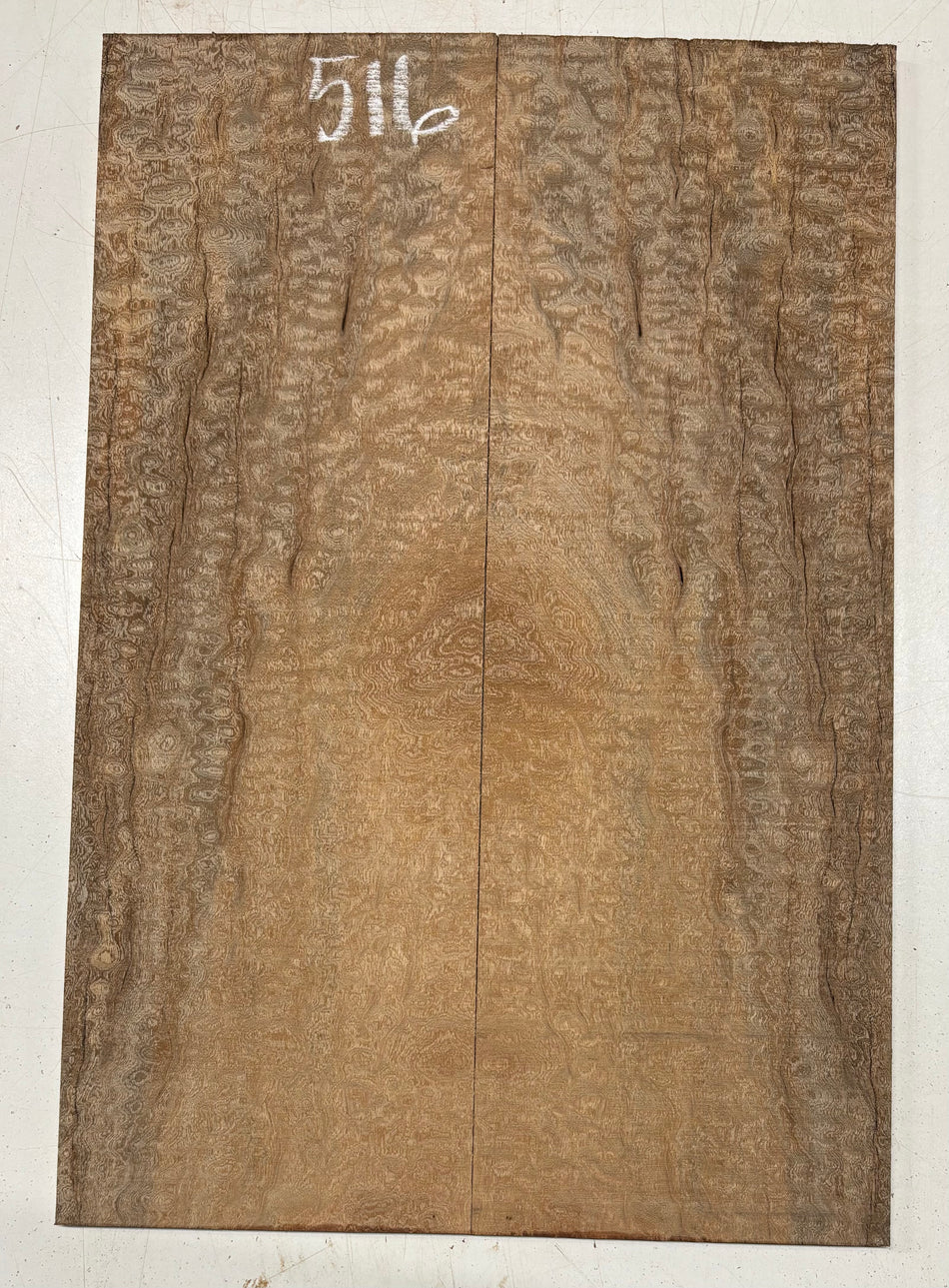 Quilted Sapele Guitar Drop Top - 21-1/2" x 7-1/4" x 3/8" #516