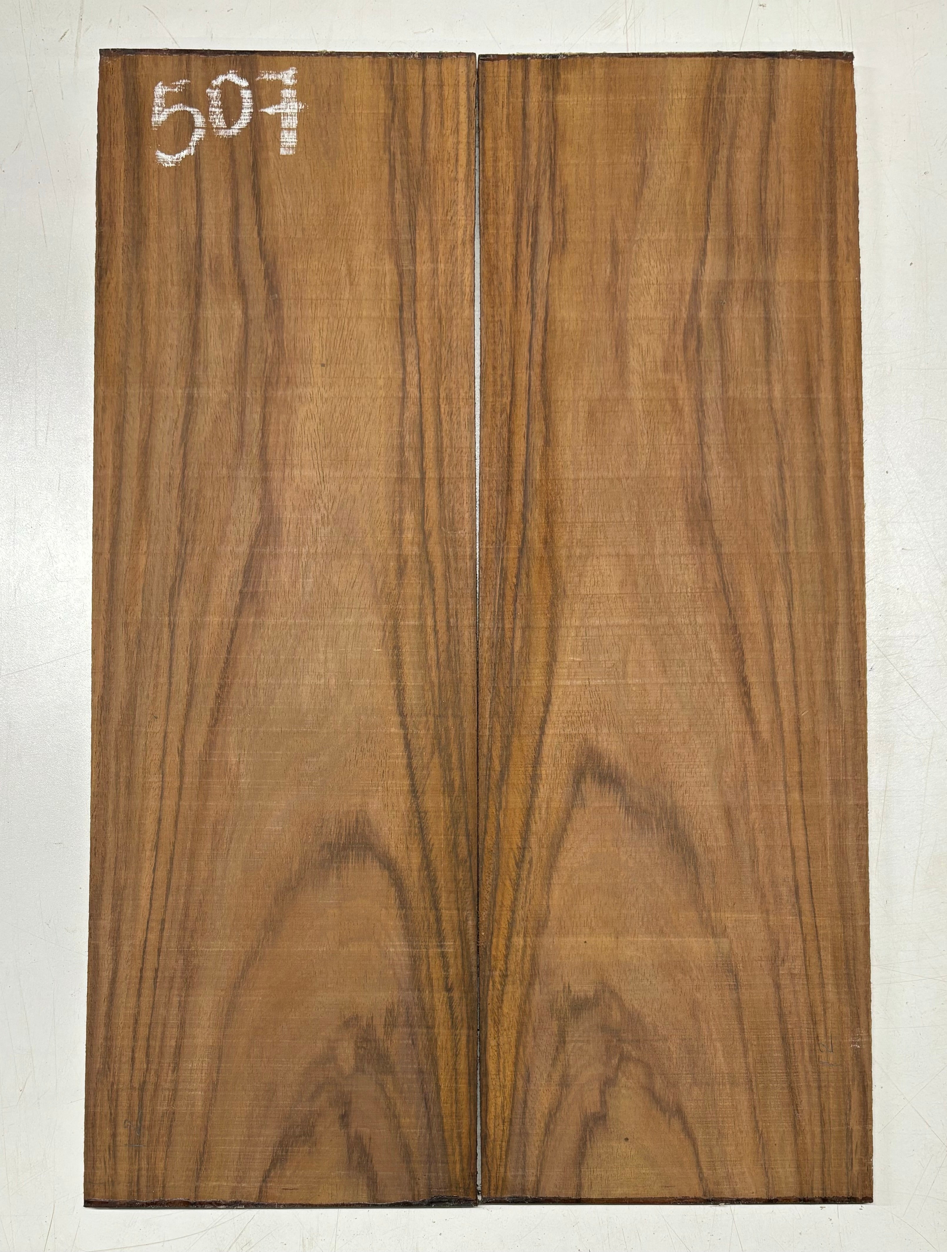 Rare Tiger Striped Rosewood Guitar Drop Top - 22-1/2" x 7-1/4" x 3/8" #507 Exotic Wood Zone 