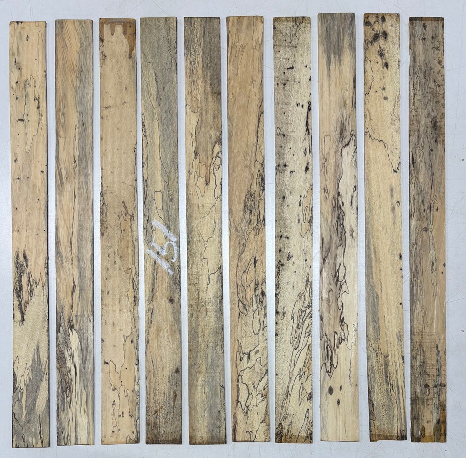Lot de 4, 2 espèces, Acajou africain + Limba noir, Bois minces, 30,5x5x1,9cm #8450